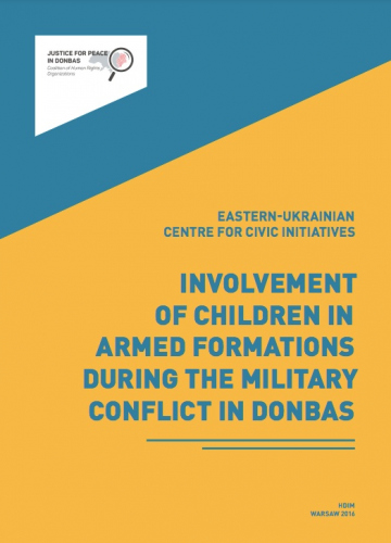 Involvement of children in armed formations during the military conflict in Donbas