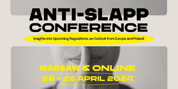 Międzynarodowa konferencja o pozwach typu SLAPP